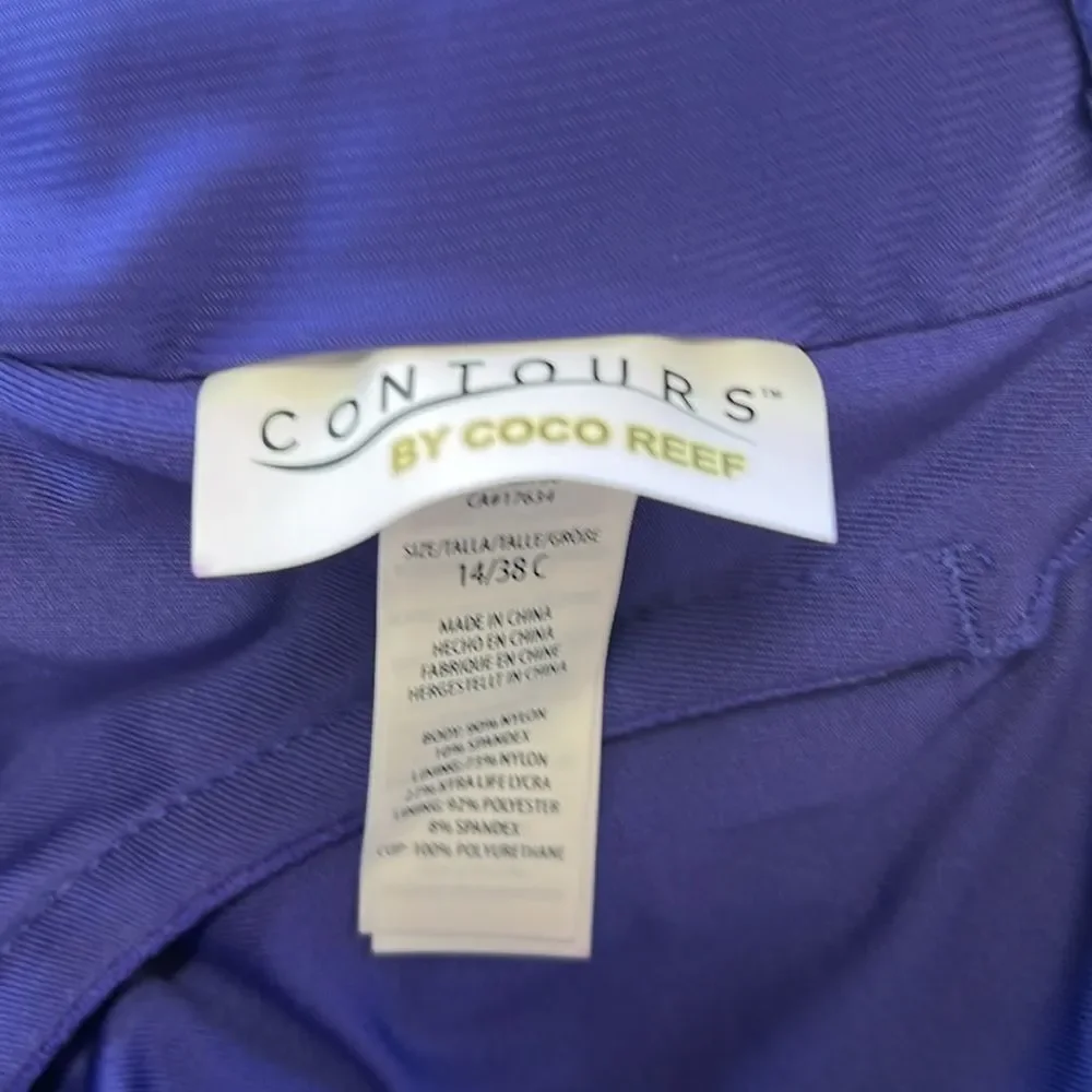 NWT COCO REEF Contours‎ | Colorblocked Surplice Tummy Control One Piece Swimsuit - Picture 6 of 7